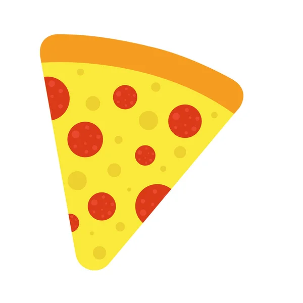 Pizza icono de comida — Vector de stock