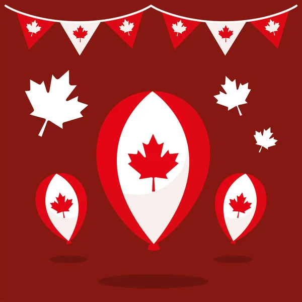 Kanada-Tag, Feier — Stockvektor