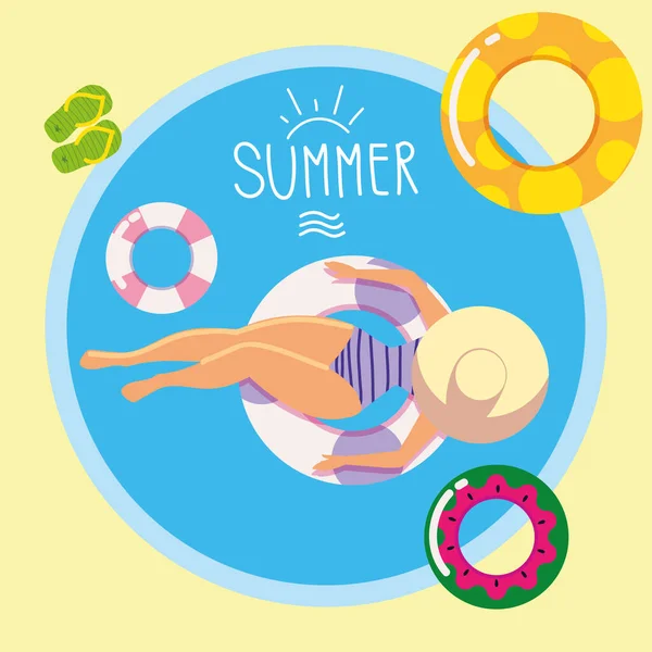 Summer time design — Stock Vector