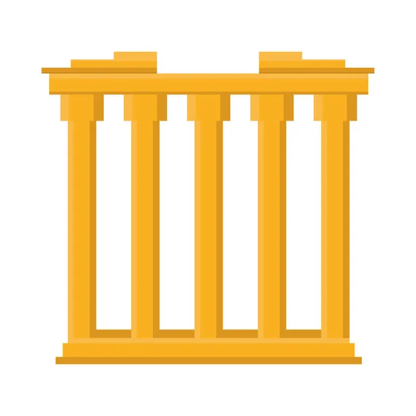 Parthenon temple athens icon —  Vetores de Stock