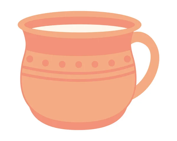 Decorative cup icon — Vettoriale Stock