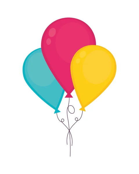 Party Luftballons Dekoration — Stockvektor