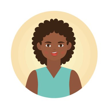avatar woman with curly hair