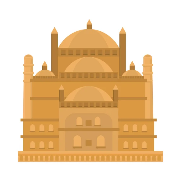Landmärke för palatset i Egypten — Stock vektor