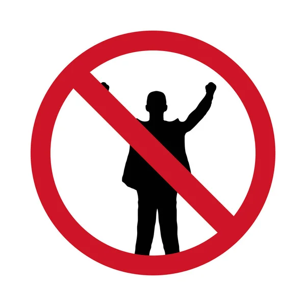 No strike, prohibition sign — Διανυσματικό Αρχείο