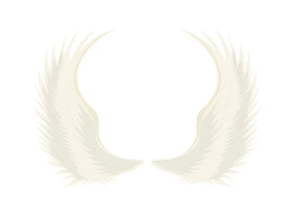 Eleganti ali d'angelo — Vettoriale Stock