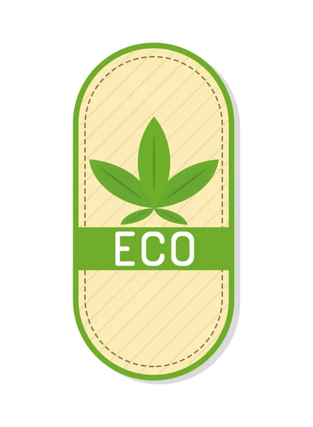 Umweltfreundliches Label — Stockvektor