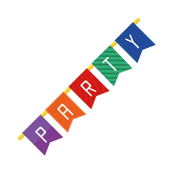 Party bunting decoration — Image vectorielle