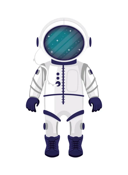 Space astronaut in suit — Stockvektor