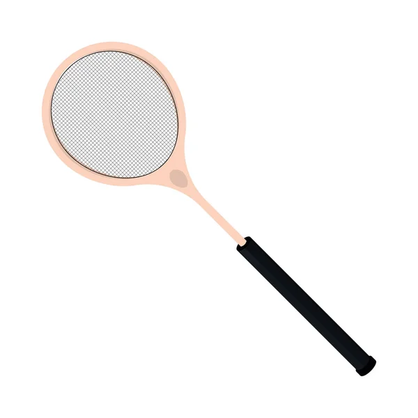 Sport badminton racket — Vettoriale Stock