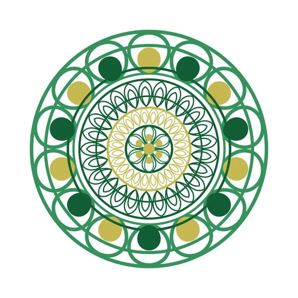 beyaz zemin üzerinde Mandala