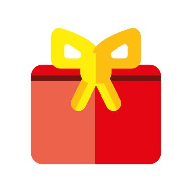 Yay ikon vektörlü hediye kutusu