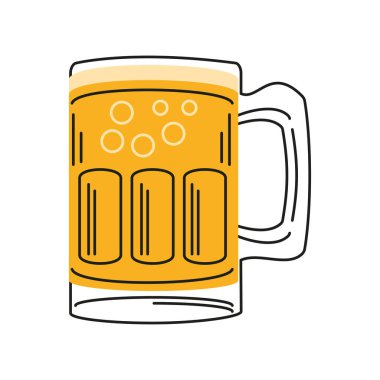 bira kupası simgesi izole edilmiş