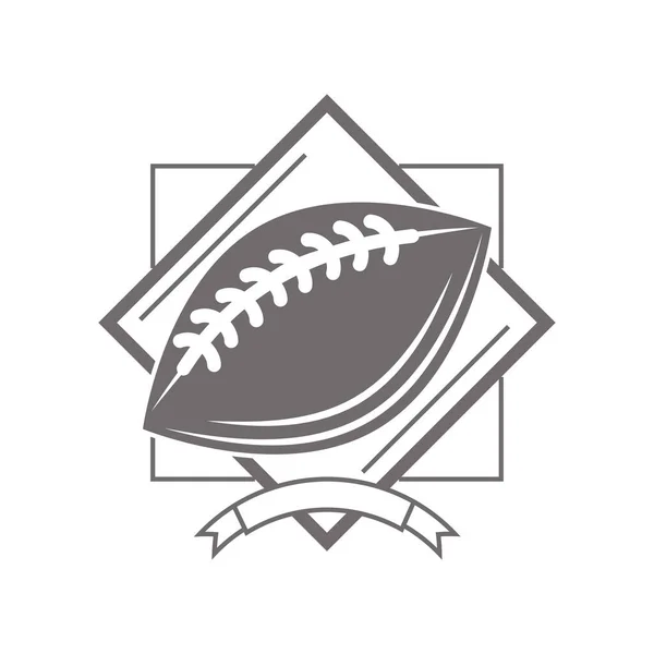 Ikone Des Amerikanischen Fußballsports Isoliert — Stockvektor