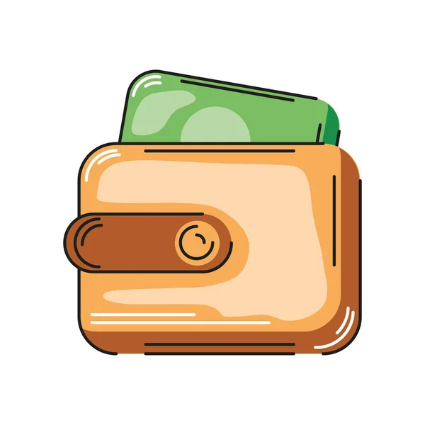 Wallet Money Icon Vector Isolated — Stock Vector