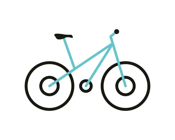 Велосипедный Транспорт Линия Значок Заливки — стоковый вектор