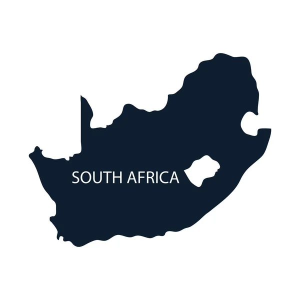 Изолированная Карта Южной Африки — стоковый вектор