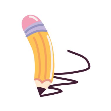 okul kalem yazma simgesi izole edildi