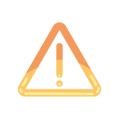 uyarı simgesi simgesi izole edildi