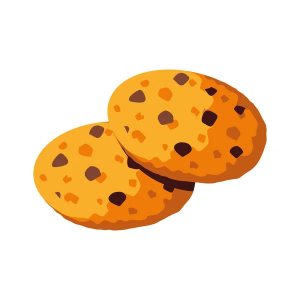 Cookies Ícone Fundo Branco Isométrico —  Vetores de Stock