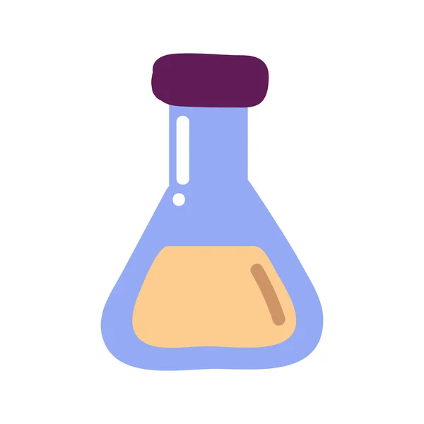 Symbol Für Chemisches Reagenzglas Isoliert — Stockvektor