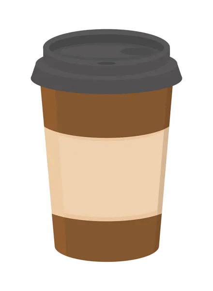 Odnést Kávu Šálek Ikona Izolované — Stockový vektor