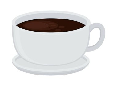 Bir fincan kahve ikonu izole edilmiş.