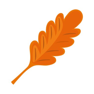 Sonbahar yaprağı bitki ikonu izole