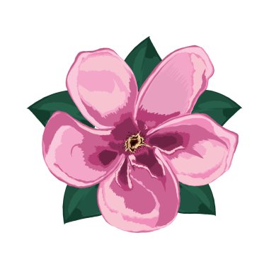 çiçek ve yapraklar doğa ve botanik simgesi