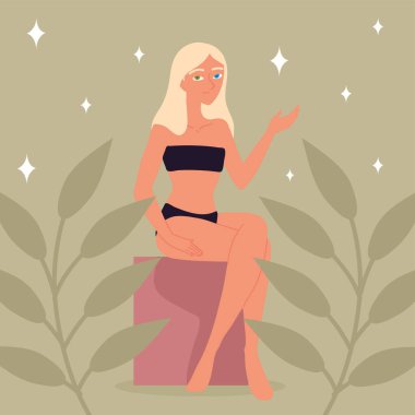 kadın farklı göz rengi, tasarım