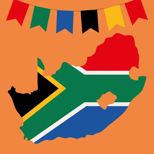 South Africa Heritage Day Concept — Vetor de Stock