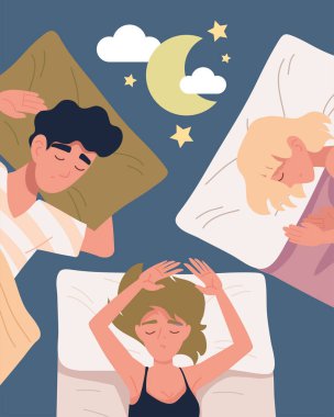 Geceleri uyuyan insanlar.