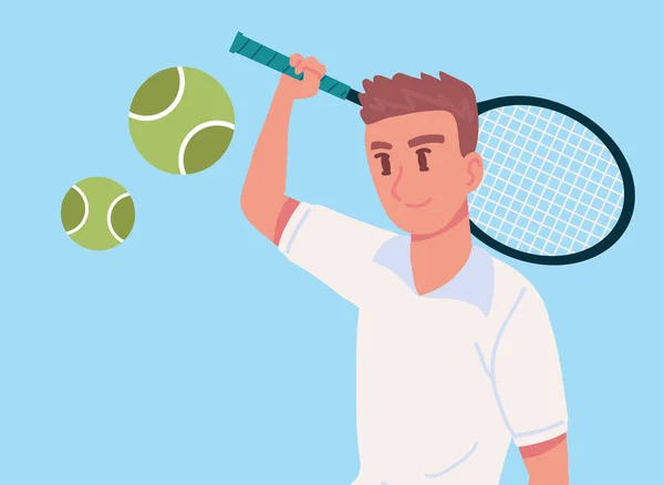 Sportos Tenisz Ütő Design — Stock Vector