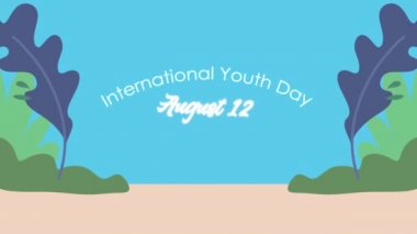 Uluslararası Gençlik Günü animasyonu, 4k video animasyonu