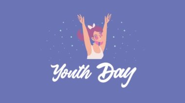 Uluslararası Gençlik Günü animasyonu, 4k video animasyonu