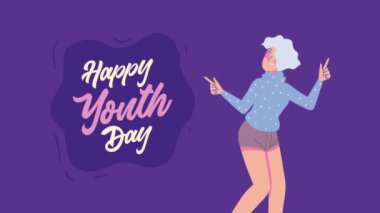 Uluslararası Gençlik Günü animasyonu, 4k video animasyonu
