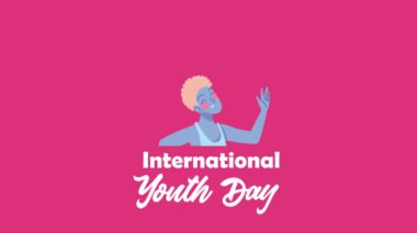 Uluslararası Gençlik Günü animasyonu, 4k video animasyonu