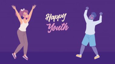 Uluslararası Gençlik Günü animasyonu, 4k video animasyonu