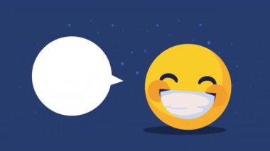 dünya mutluluk günü animasyonu emoji ile, 4k video animasyonu