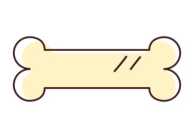 evcil hayvan kemiği oyuncak simgesi izole