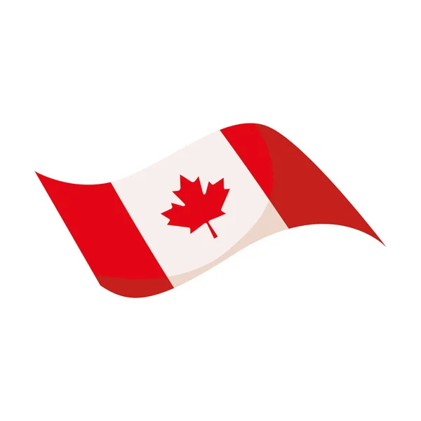 Flag Canada National Icon — стоковый вектор