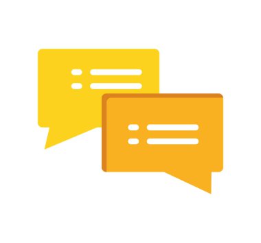 konuşma kabarcığı sosyal ortam simgesi