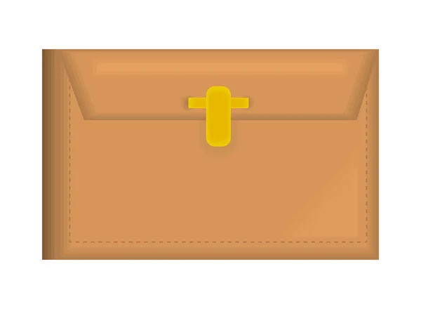 Business Briefcase Cartoon Icon Isolated — Stock Vector