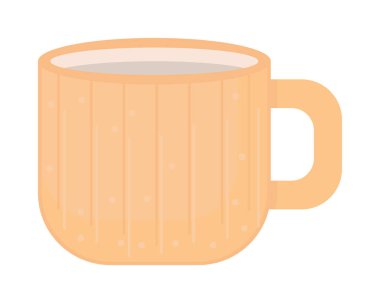 Sıcak içecek ikonu izole edildi