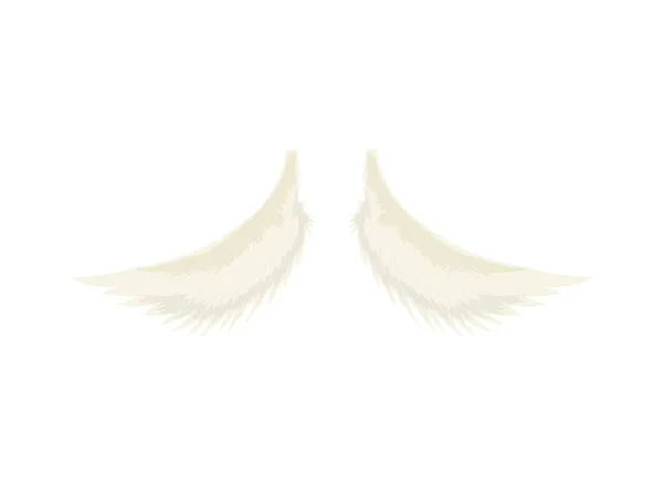 Angel Wings Icon Isolated Flat — Vector de stock