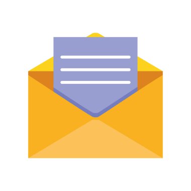 e- posta simgesi düz beyaz arkaplan