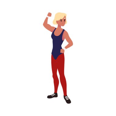 athletic sport woman icon isolated