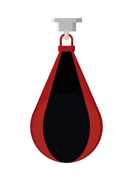 Sport Boxing Bag Icon Isolated — Stock Vector