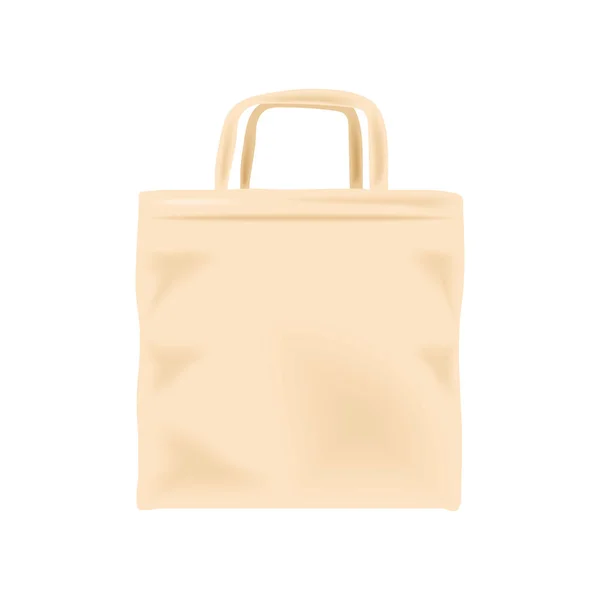 Fabric Bag Template Icon Isolated — Image vectorielle