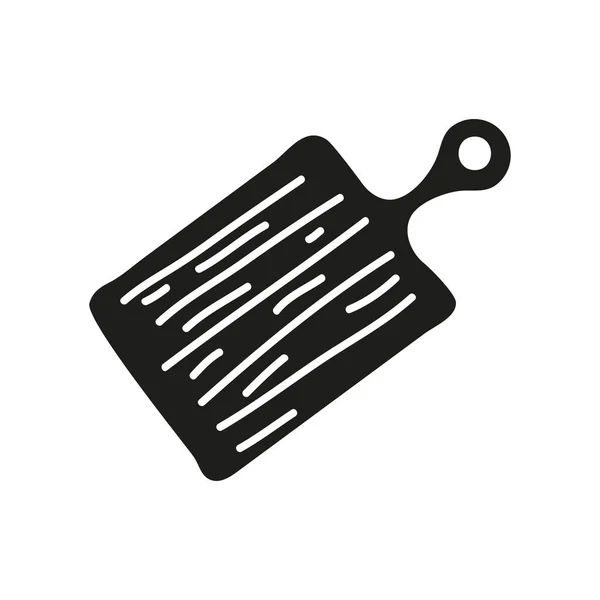 Ріжуча Дошка Іконка Посуду Ізольована — стоковий вектор
